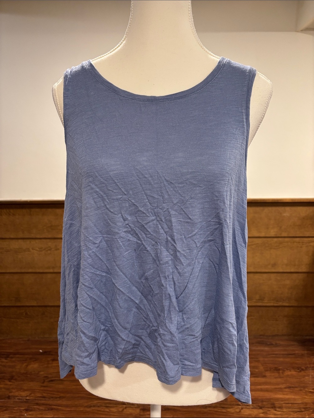 aerie Soft Slate Blue Scoop Neck Tank